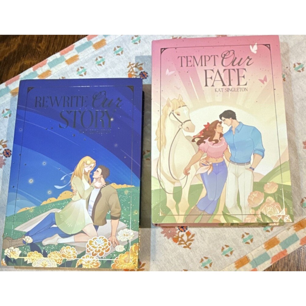Kat Singleton Signed Edition Rewrite Our Story & Tempt Our Fate Belle Book Box